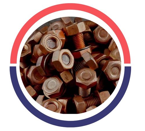 Copper Bolts Nuts Washers